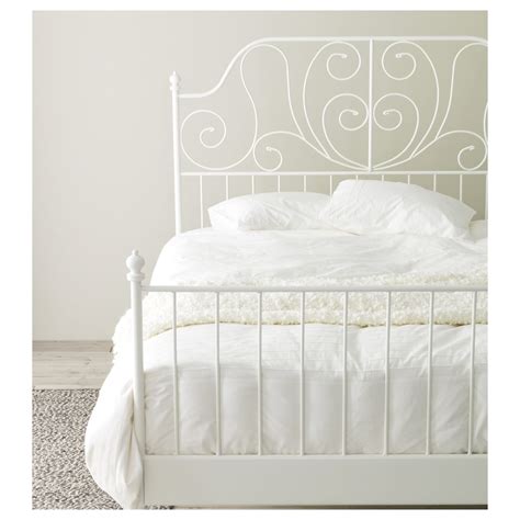 white ikea bed frame